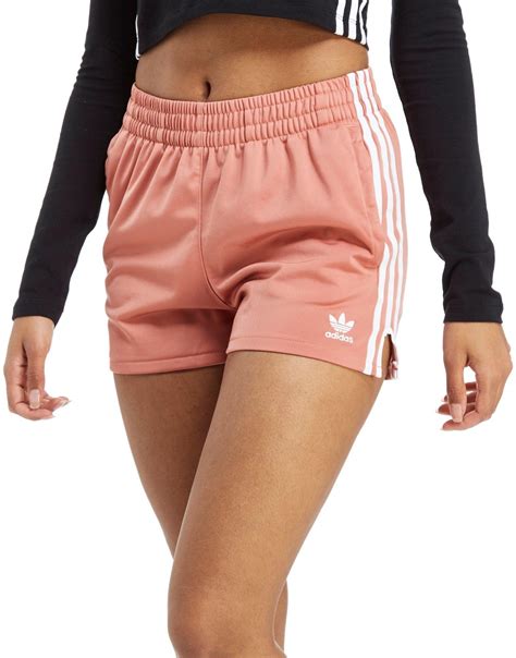 pink adidas shorts women